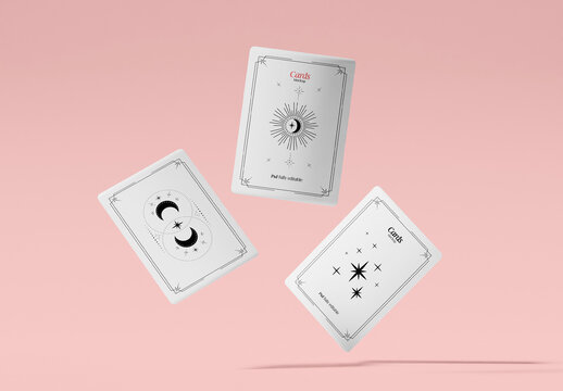 Floating Cards Mockup