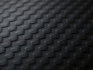 Fototapeta premium Close-up of carbon fiber weave texture, showing intricate fiber structure, technology, unidirectional, surface