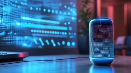 AI-Powered Intelligent Assistant Analyzing User Voice Commands for Quick Responses