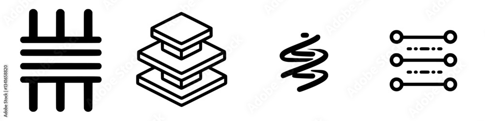 Aufkleber creative design elements featuring abstract shapes and lines suitable for modern graphic projects an