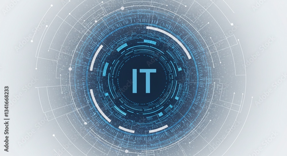 Poster it in digital universe: a captivating digital artwork showcasing the letters 