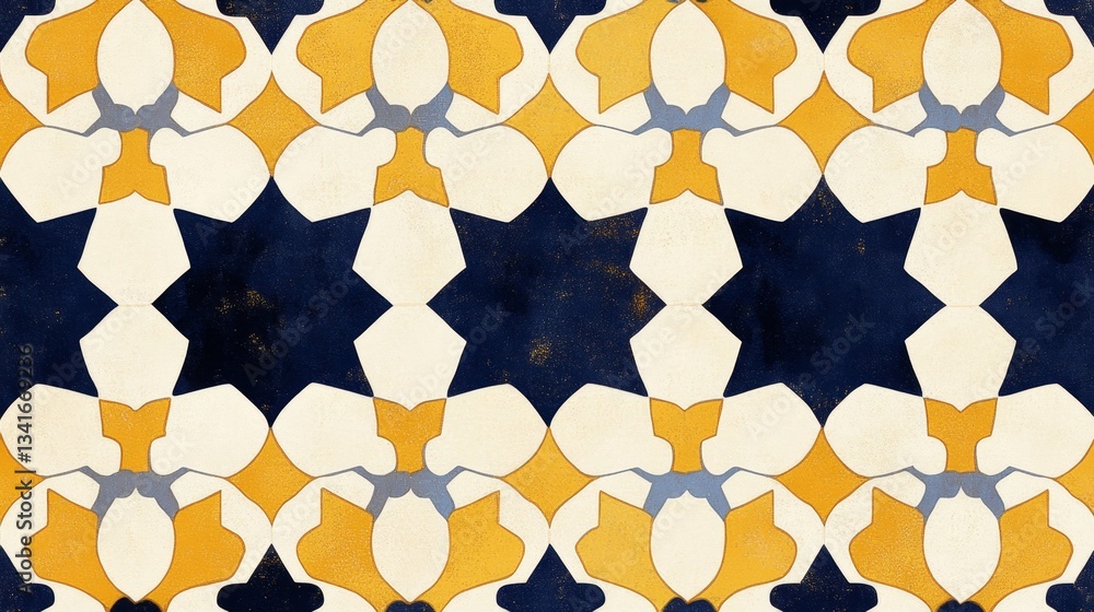 Poster creating minimalist islamic patterns digital art studio graphic design virtual environment aesthetic