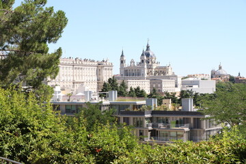 view of the historic center from the green zone