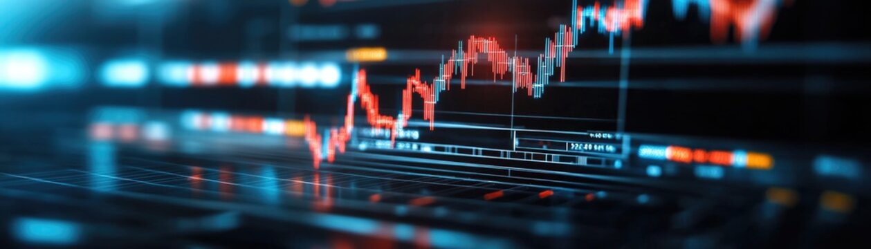 Red Stock Market Chart Analysis in Dynamic Financial Environment Insights and Trends for Investors