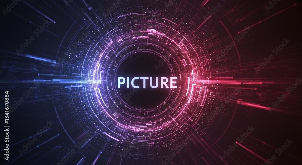 Poster visual data: a mesmerizing digital image where the word 