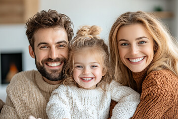Fototapeta premium portrait of happy family