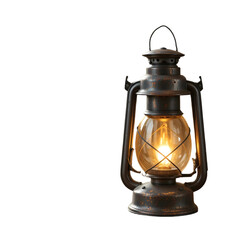 Vintage Oil Lantern with Warm Glow for Home Décor, Camping, and Outdoor Use.