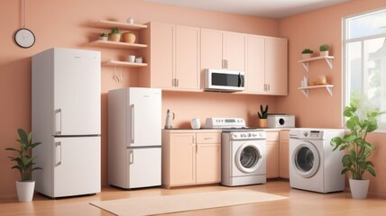 Energy-efficient home appliances with low power consumption.