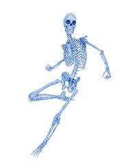 skeleton is running for some action