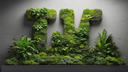 Fototapeta premium A textured gray background features a large,