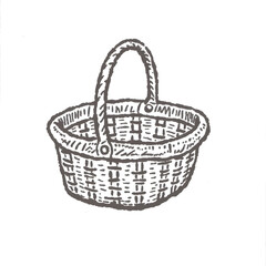 Obraz premium Woven Basket Illustration