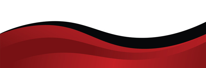 Naklejka premium Vector red line background curve element with white space for text and message design, overlapping layers, vector