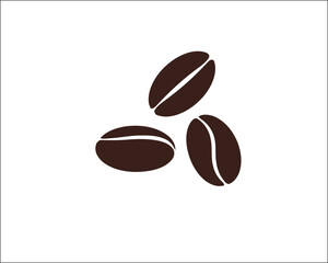  Coffee Beans Icon - Minimalist Brown Coffee Seed Illustration