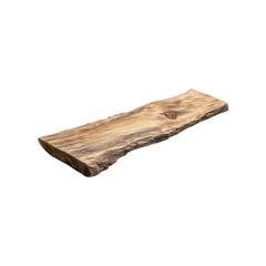 Fototapeta premium Driftwood piece showcases natural grain patterns and textures, ideal for crafting or home decor projects that emphasize rustic aesthetics.