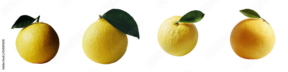 Poster on a transparent background, a yellow lemon is depicted in isolation, a creation of generative ai