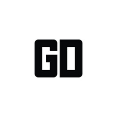 GD monogram logo design letter text name symbol monochrome logotype alphabet character simple logo