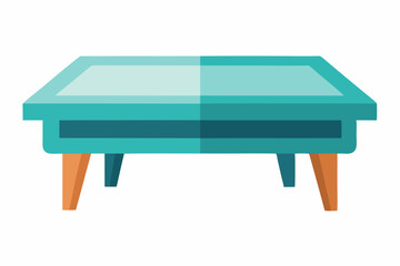 Coffee Table Creative Vector Design on a White Background