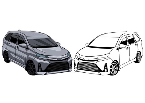 ilutrasi mobil avanza