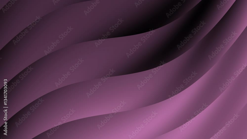 Poster a smooth gradient pattern of flowing waves in deep purple and black tones, creating a sense of depth