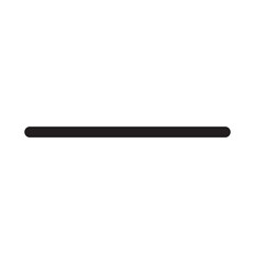 Thick hamburger menu bar line art vector icon for apps and websites . 