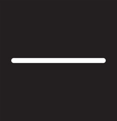 Thick hamburger menu bar line art vector icon for apps and websites . 