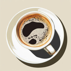 International coffee day. Vector illustration