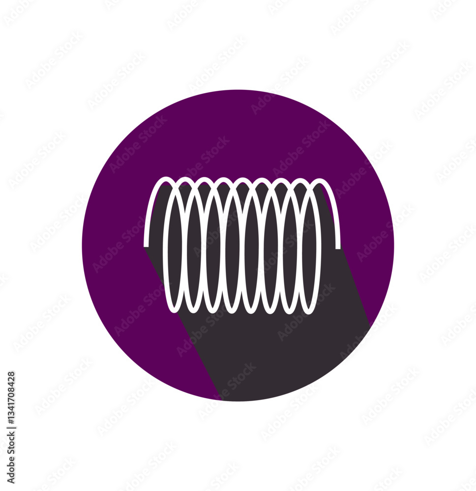 Poster springs icons . silhouette of spring linear design. line with editable stroke .