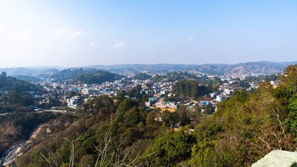 Top shot of Nongstoin City in Meghalaya Northeast India 1