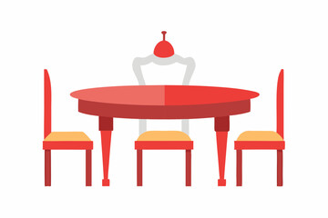 Dining Table Creative Vector Design 