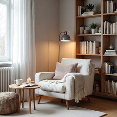 Cozy Scandinavian Reading Nook