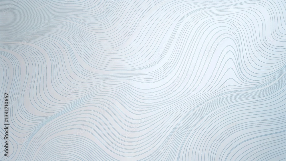 Poster blue wave lines on a white background. abstract wave element for design. digital frequency track equ