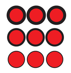 Vector horizontal ellipsis menu icon. Black, white background. Perfect for app and web interfaces, infographics, presentations, marketing, etc. 