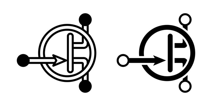 Industrial JFET icon simple vector. Electric circuit. Central computer