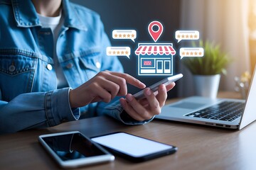 Local Business Digital Interaction – Customer Reviews & Online Reputation,  Digital marketing, local SEO, and consumer experience in online business reviews


