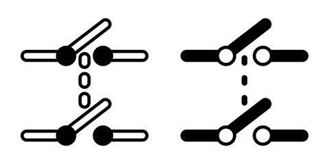 Industrial switch icon simple vector. Electric circuit. Central computer