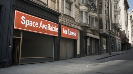 Empty Storefronts: San Francisco Street Scene