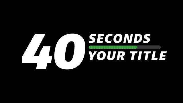 Animated 60 Seconds Countdown Timer Infographic