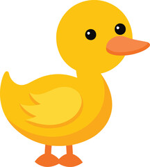 Cute Duck Vector Illustration