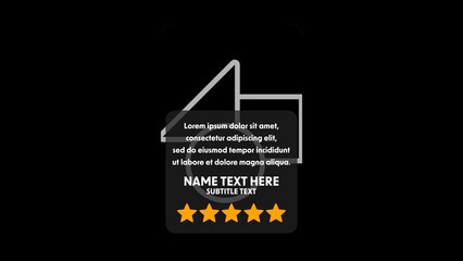 Modern Customer Review Rating with Stars & Image