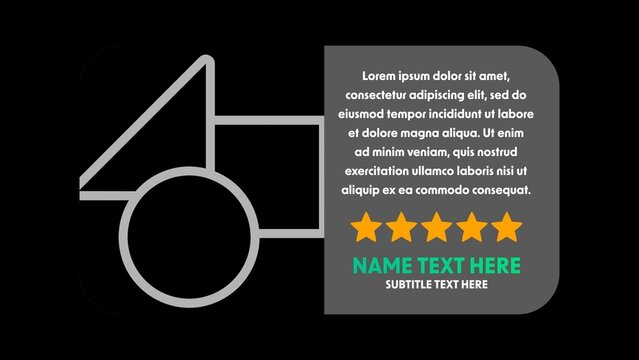 Clean Customer Review Rating with Stars & Image