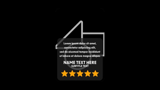 Modern Customer Review Rating with Stars & Image