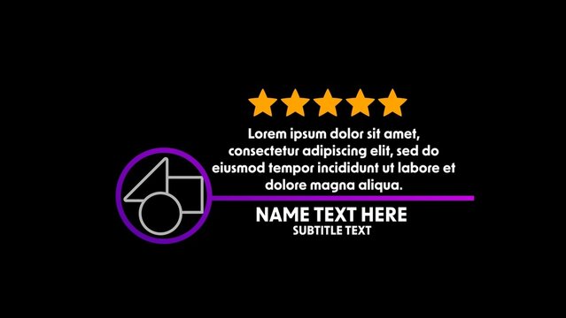 Customer Testimonial Review Rating with Stars & Image