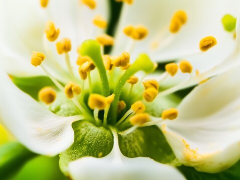 green apple flowers