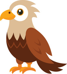 Cute Eagle Vector Illustration