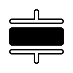 Obraz premium Industrial transducer icon simple vector. Electric circuit. Central computer