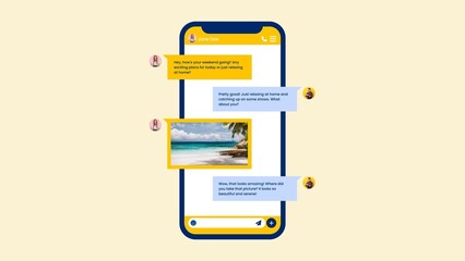 Universal Text Bubble Message SMS Conversation