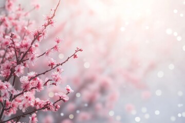 Pink Blossom Serenity: A Delicate Springtime Scene