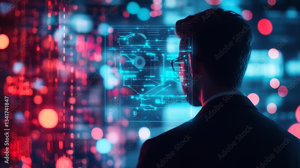 Poster predictive analytics report forecasting cybersecurity risks and threats