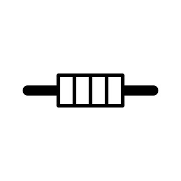 Industrial heater icon simple vector. Electric circuit. Central computer