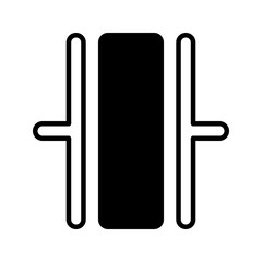 Industrial oscillator icon simple vector. Electric circuit. Central computer